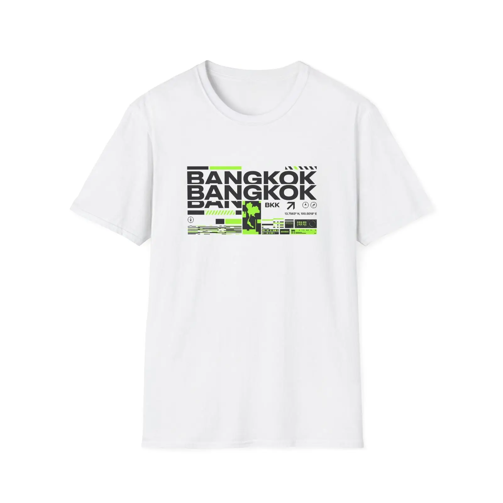 Mens Fashion Bangkok - T-shirt Bangkok Typographie, streetwear thaïlandais pour
