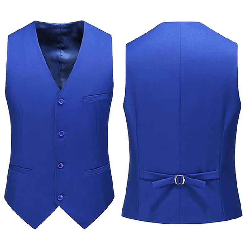 Formal Waistcoat Vest - 19 couleurs hommes gilet couleur unie