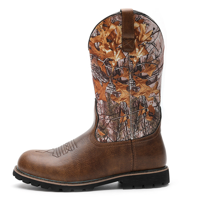 Men Fashion Vintage - Bottes pour hommes de grande taille
