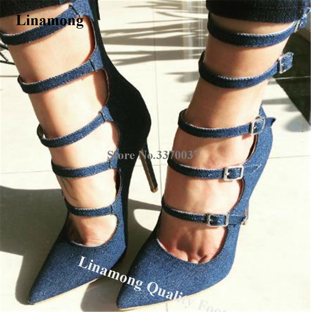 Mens Fashion Denim - Linamong – escarpins de printemps Sexy
