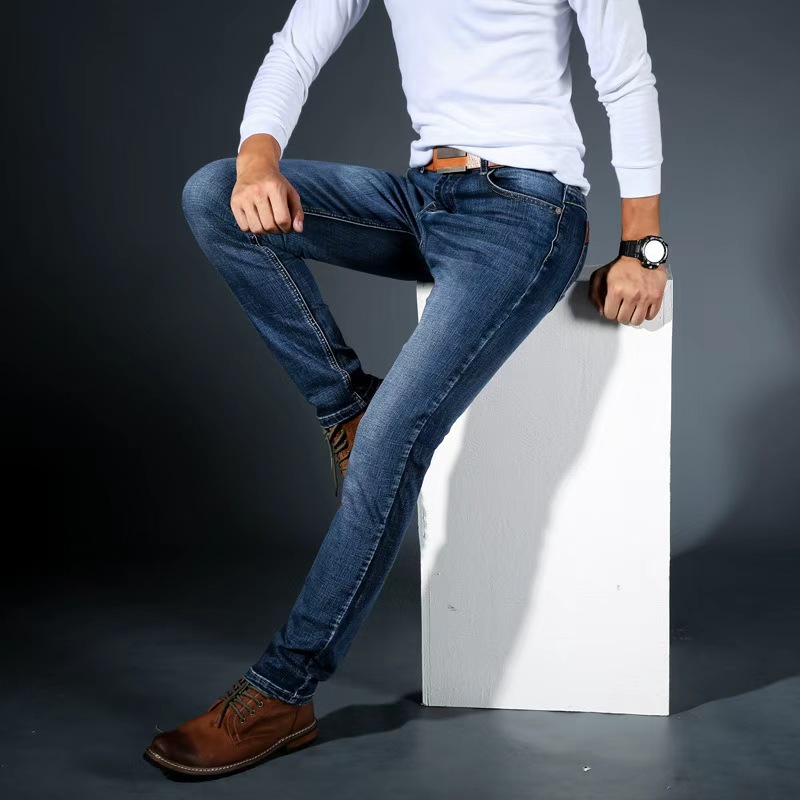 Men'S Fashion For 70 Year Old - Jean droit pour hommes, pantalon Slim,