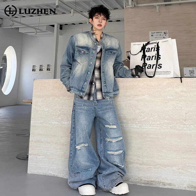 Men Fashion Vintage - LUZHEN 2026 Ensemble deux pièces en