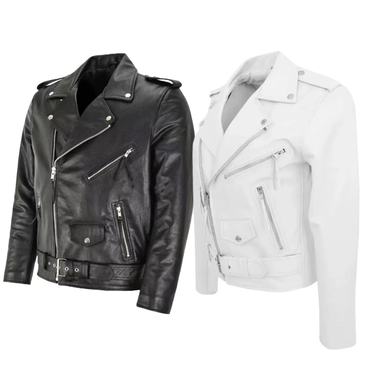 Men'S Fashion Leather Jacket - Veste en cuir PU pour homme,