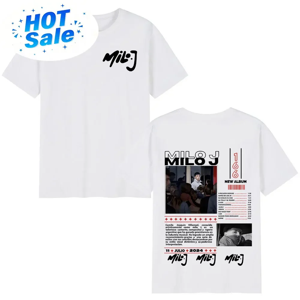 Men'S Fashion Oversized T Shirt - T-shirt pour homme Rapper Milo J
