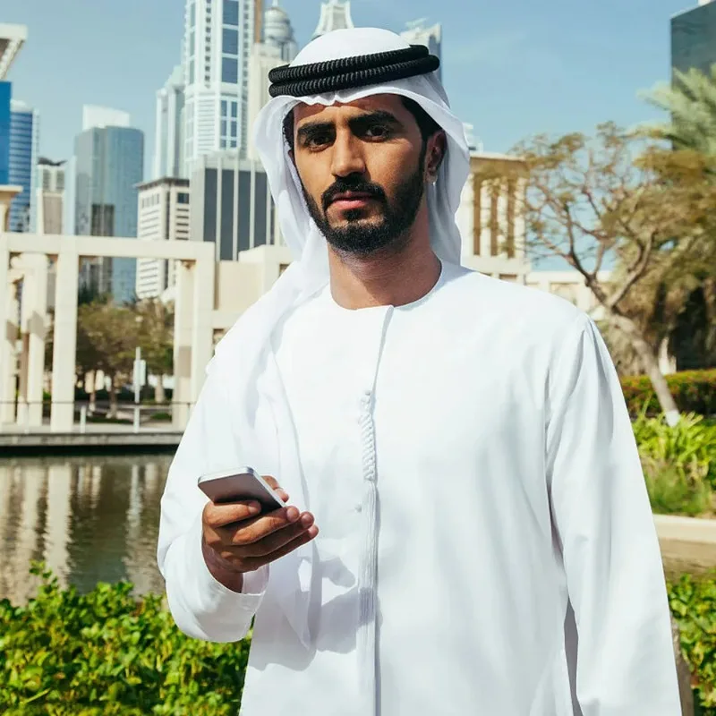 Dubai Men'S Fashion - Ensemble 3 pièces pour homme musulman,