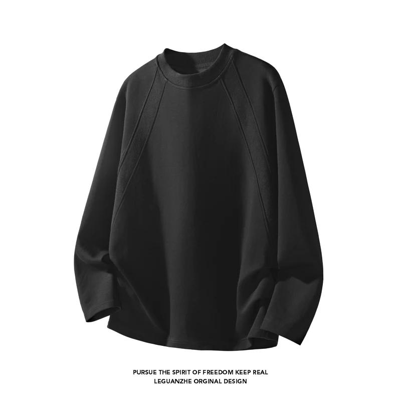 Men'S Fashion Oversized T Shirt - T-shirt à manches longues pour homme,