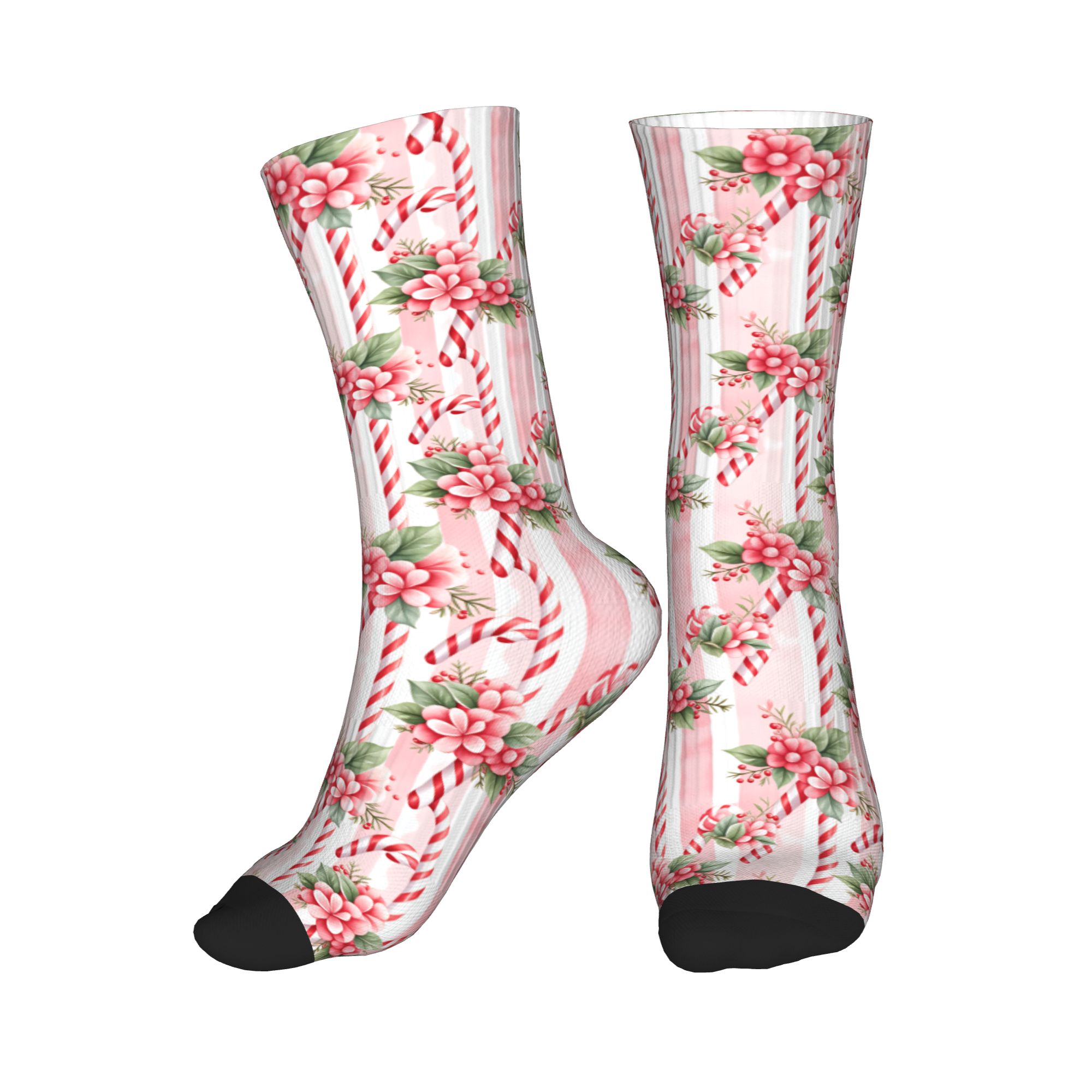 Men Fashion Vintage - Chaussettes à motif de canne à