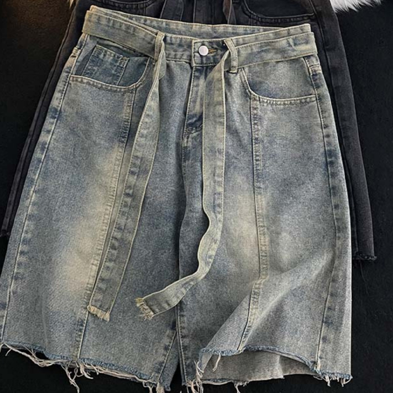 Short d'été en Denim à franges - Mens Fashion Denim avis et prix