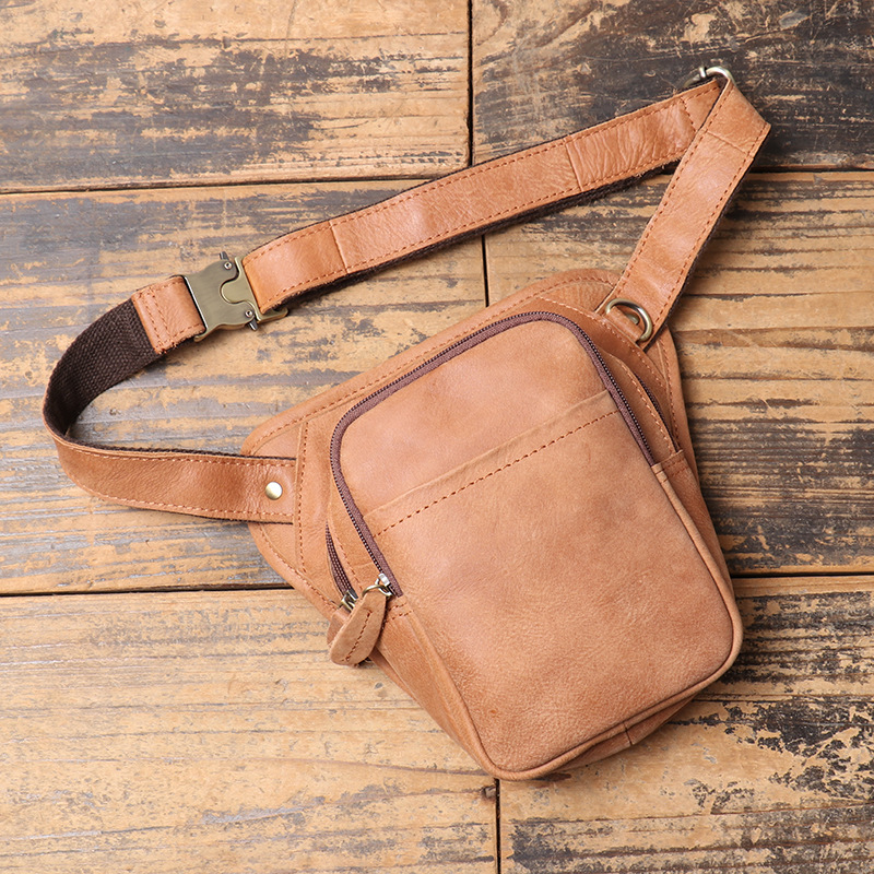 Sac banane en cuir véritable p - Men'S Fashion Bag avis et prix