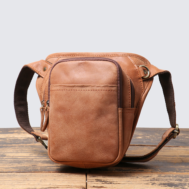 Sac banane en cuir véritable p - Men'S Fashion Bag avis et prix