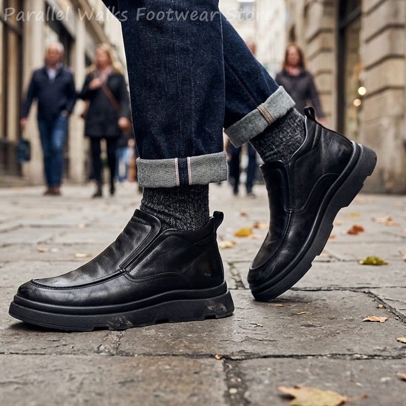 Bottines Chelsea épaisses pour - Men Fashion Vintage avis et prix