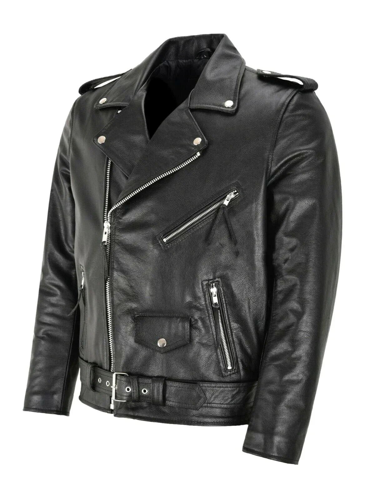 Veste en cuir pour homme 2026, - Men'S Fashion Leather Jacket avis et prix