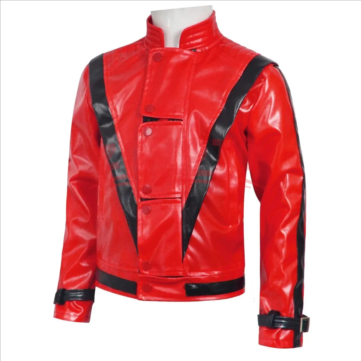 Veste en cuir rouge Michael Jo - Men'S Fashion Leather Jacket avis et prix