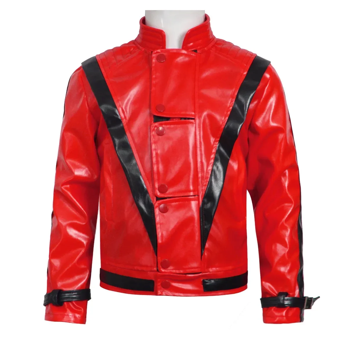 Veste en cuir rouge Michael Jo - Men'S Fashion Leather Jacket avis et prix