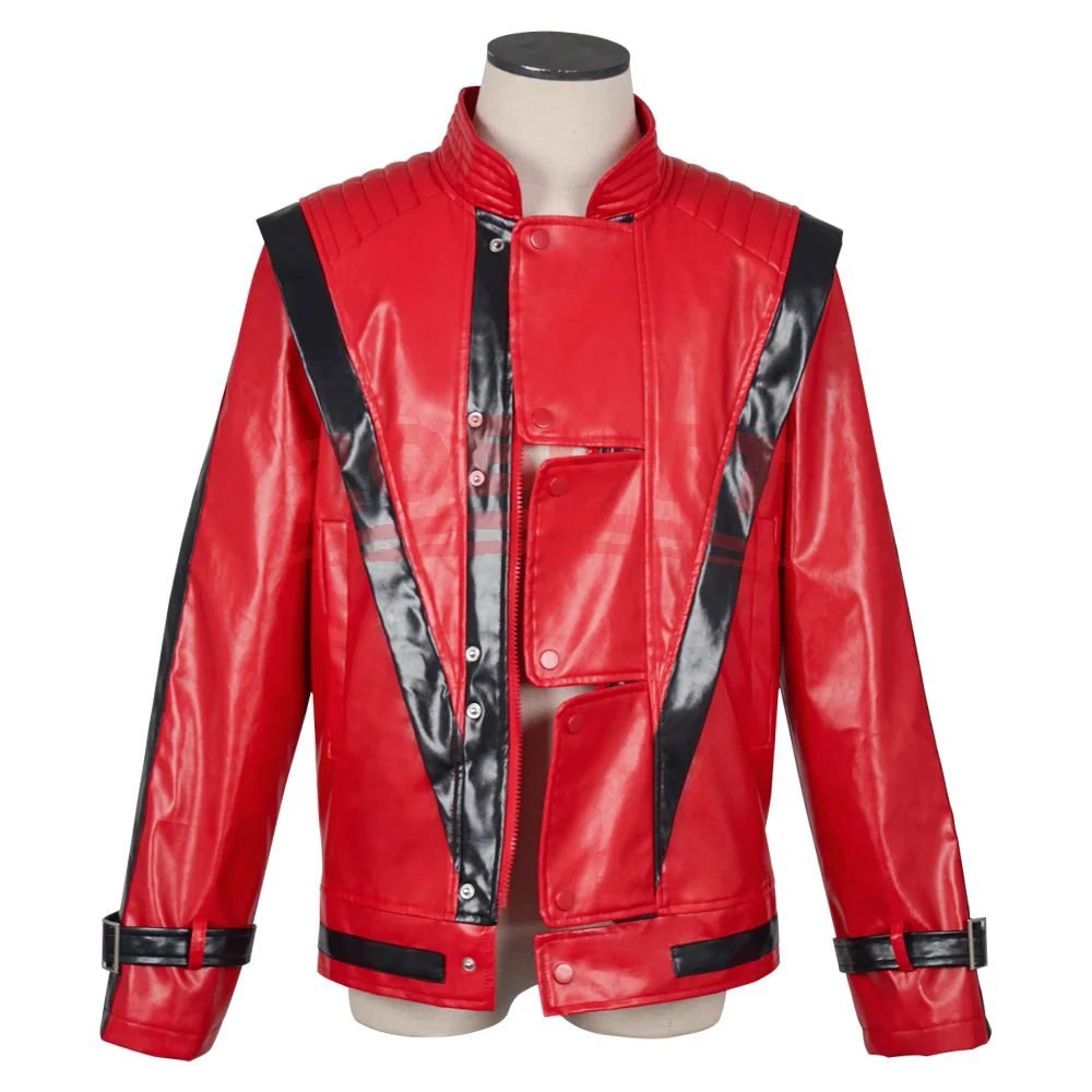 Veste en cuir rouge Michael Jo - Men'S Fashion Leather Jacket avis et prix