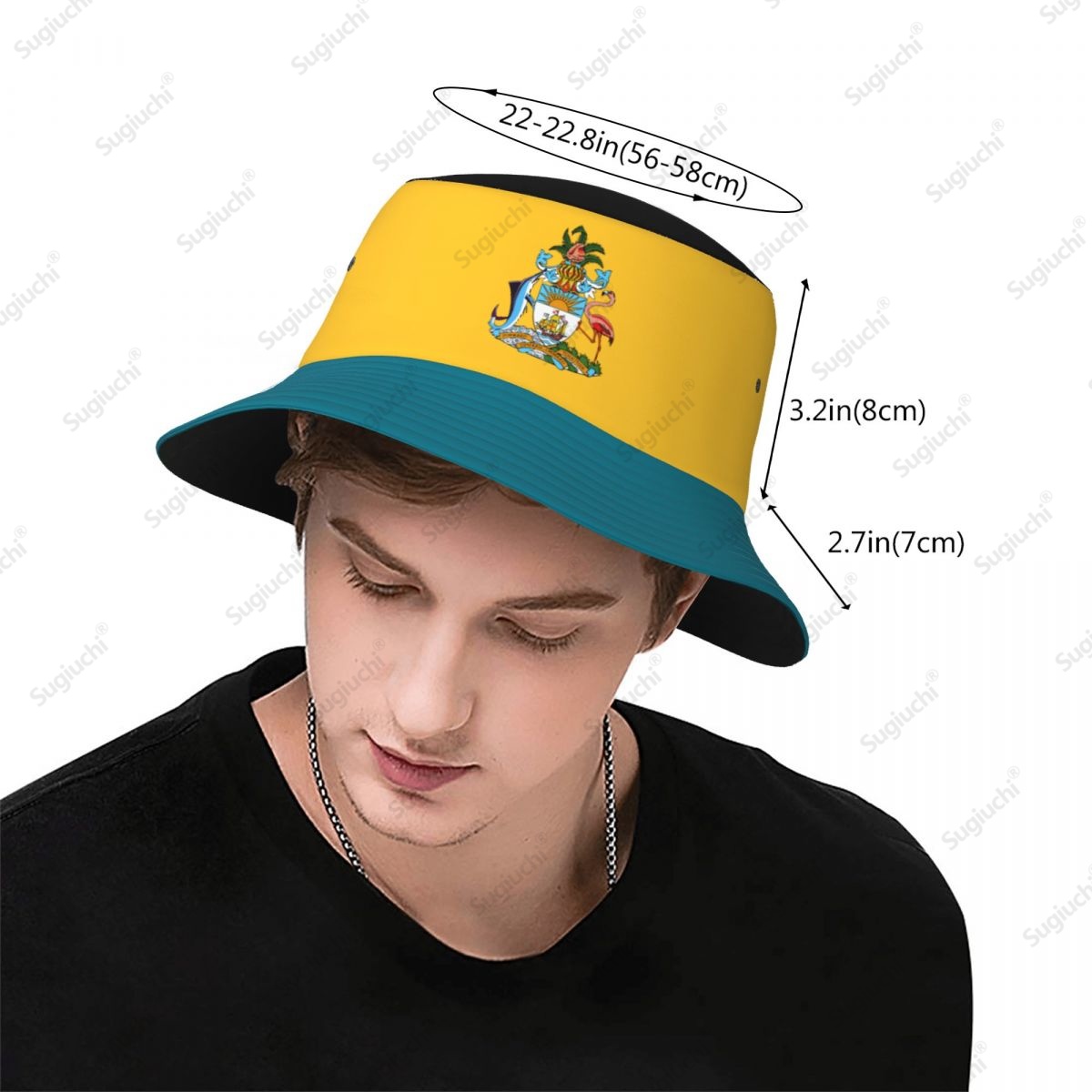 Chapeau seau avec drapeau 3D d - Mens Fashion Bucket Hat avis et prix