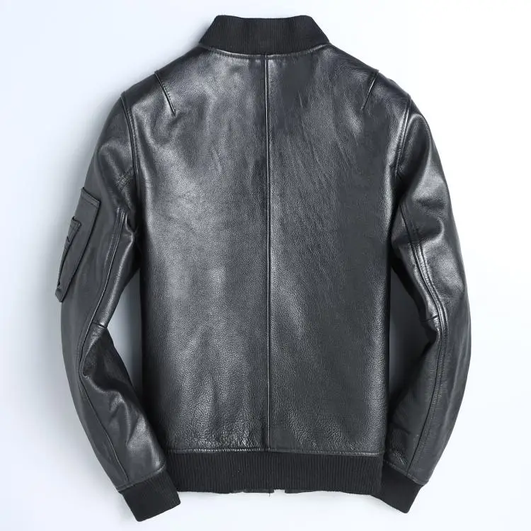 YR-Blouson aviateur en cuir de - Men'S Fashion Leather Jacket avis et prix