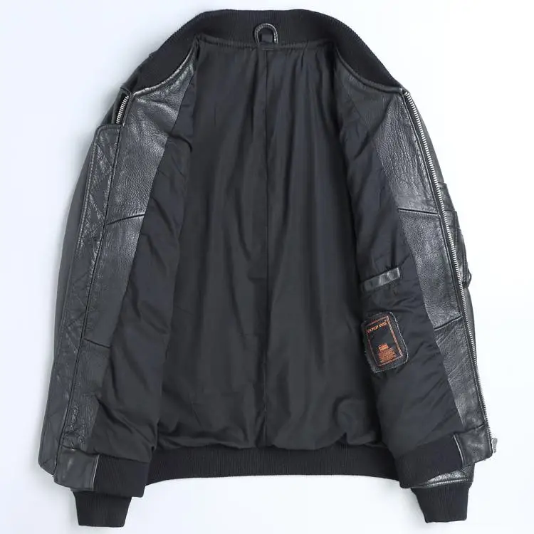 YR-Blouson aviateur en cuir de - Men'S Fashion Leather Jacket avis et prix