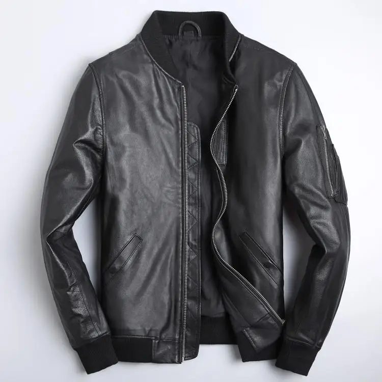 YR-Blouson aviateur en cuir de - Men'S Fashion Leather Jacket avis et prix