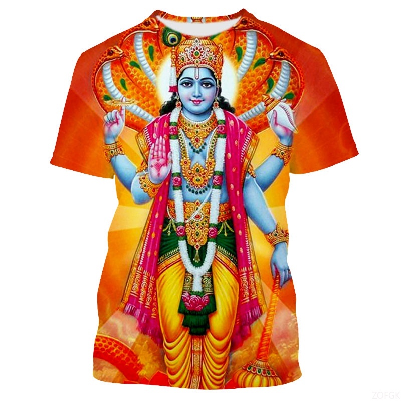 Mode d'été divinités indiennes - Men'S Fashion Oversized T Shirt avis et prix