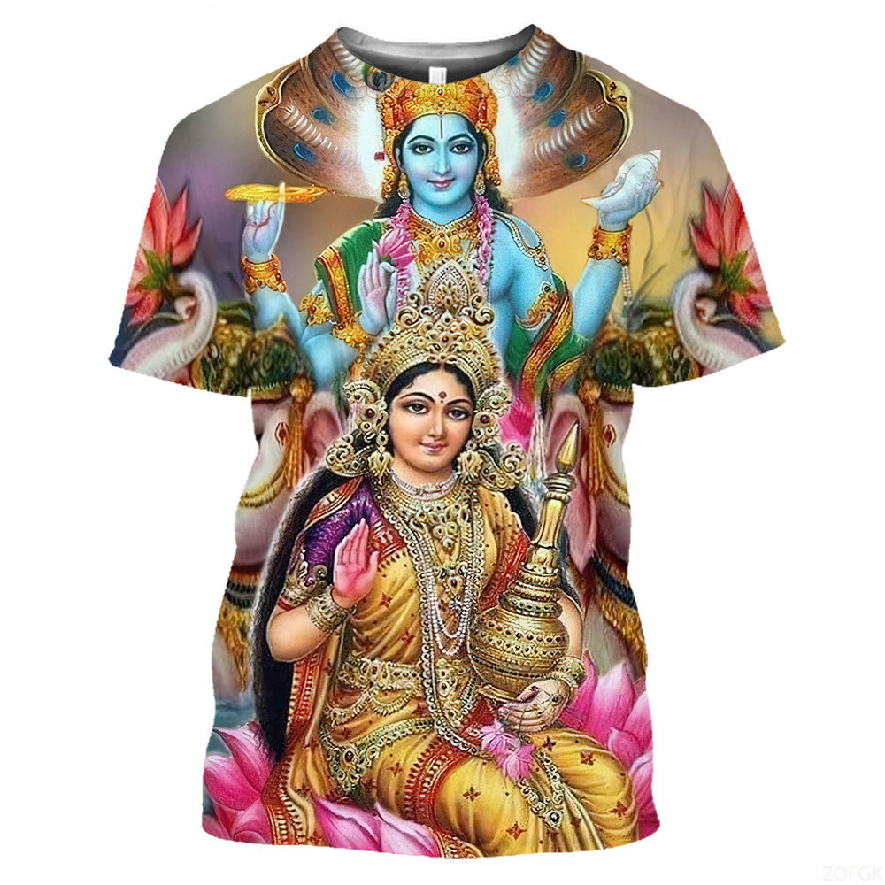 Mode d'été divinités indiennes - Men'S Fashion Oversized T Shirt avis et prix