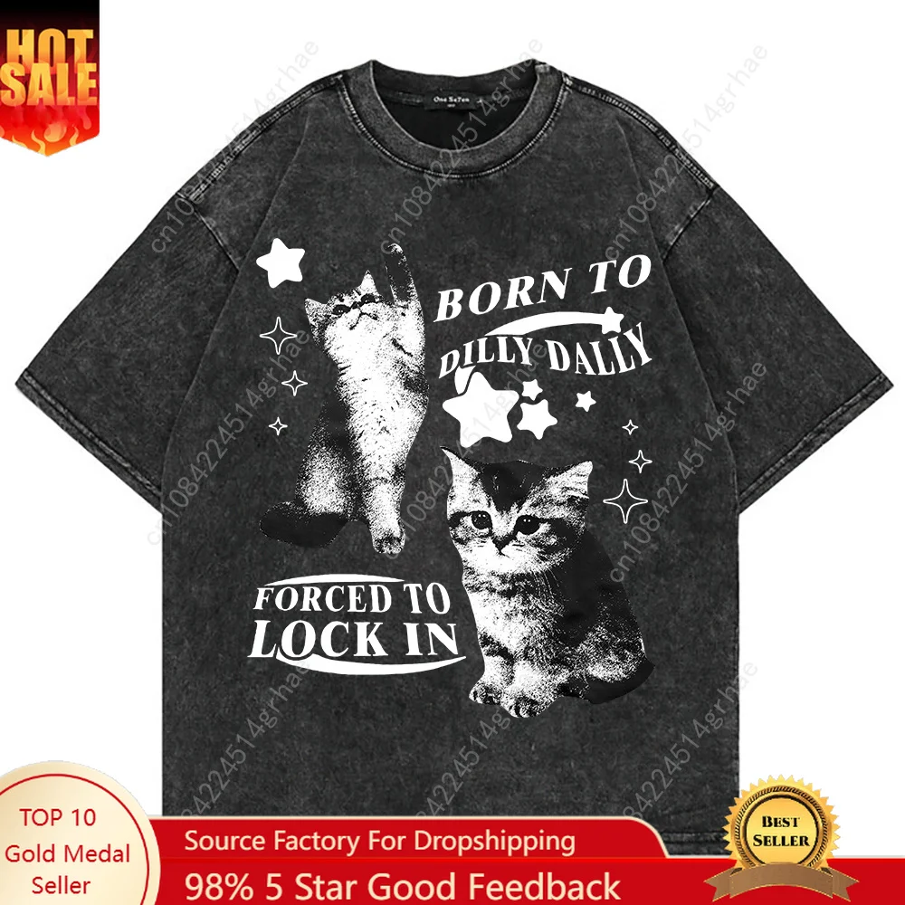 T-shirt 100% Coton Vintage Lav - Men'S Fashion Oversized T Shirt avis et prix
