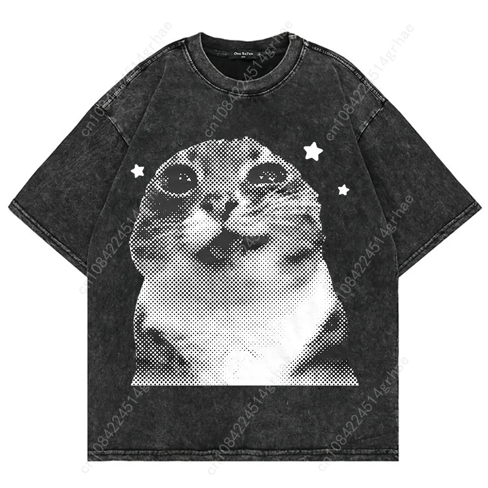 T-shirt 100% Coton Vintage Lav - Men'S Fashion Oversized T Shirt avis et prix