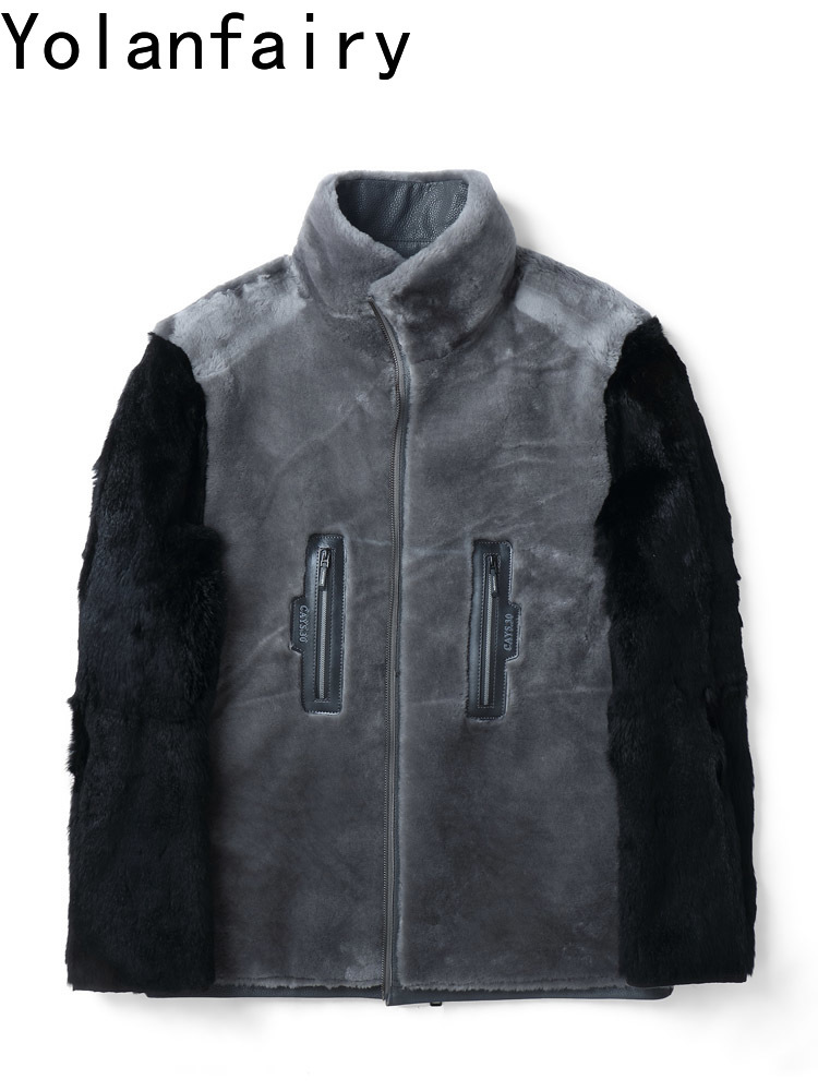 YOLANFAIRY Veste en cuir vérit - Men'S Fashion Leather Jacket avis et prix
