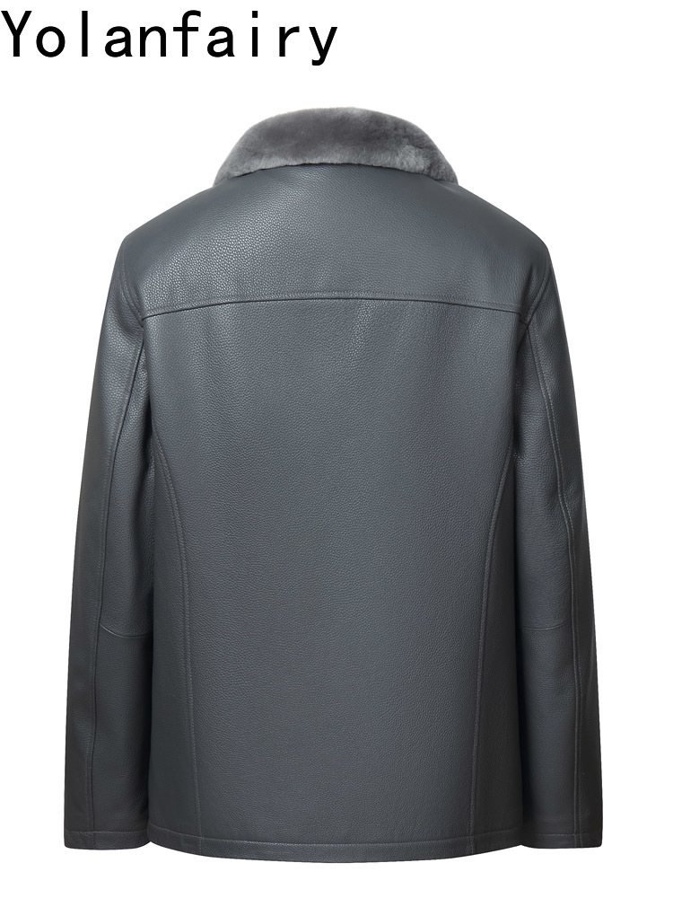 YOLANFAIRY Veste en cuir vérit - Men'S Fashion Leather Jacket avis et prix