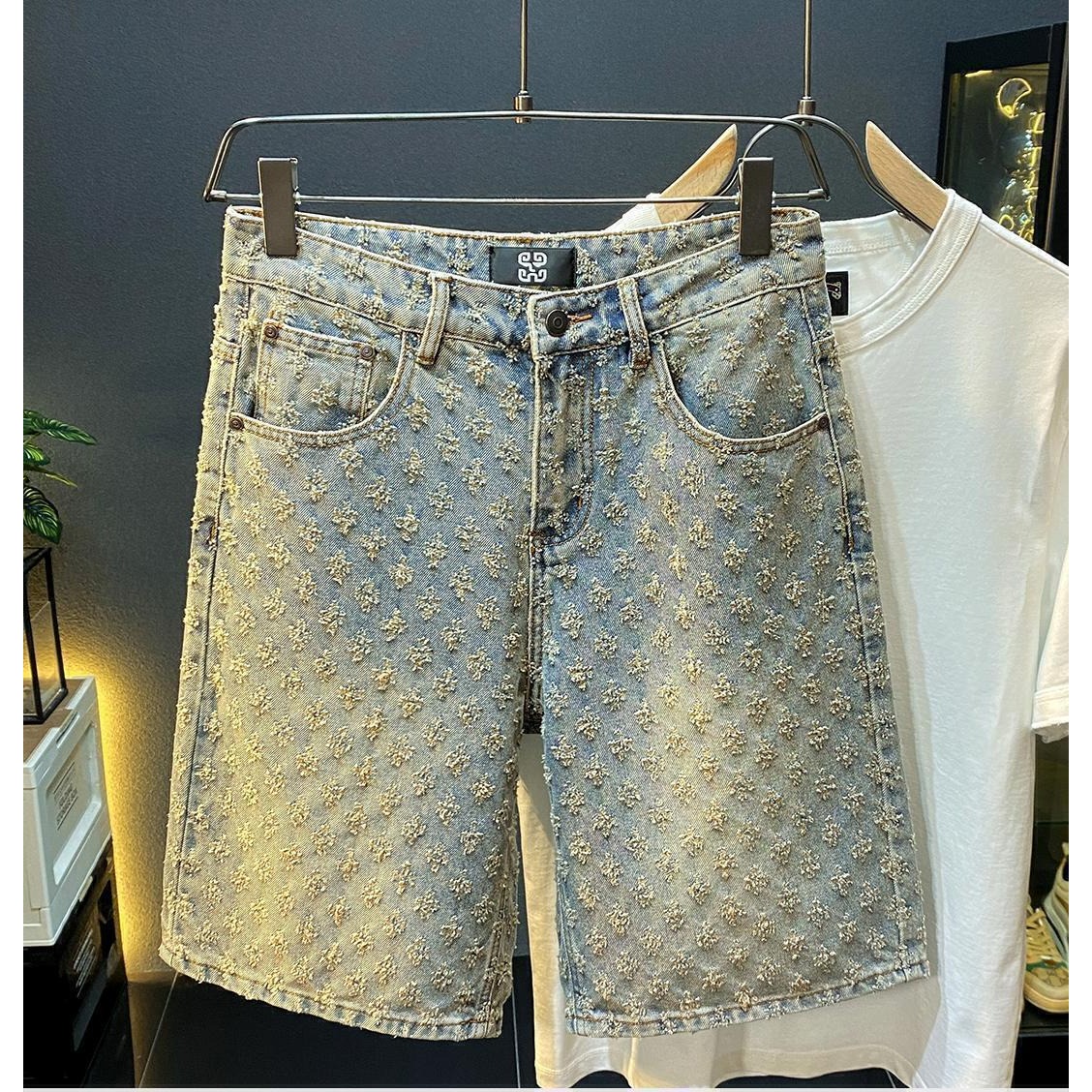 Shorts en jean décontractés po - Mens Fashion Denim avis et prix