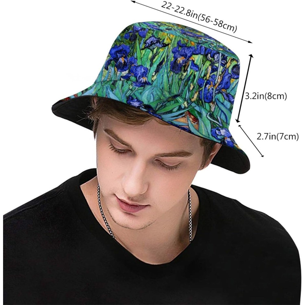 Irises 2 Van Gogh – chapeaux s - Mens Fashion Bucket Hat avis et prix