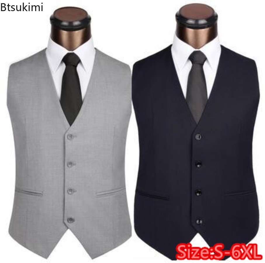 S-6XL grande taille hommes cor - Formal Waistcoat Vest avis et prix