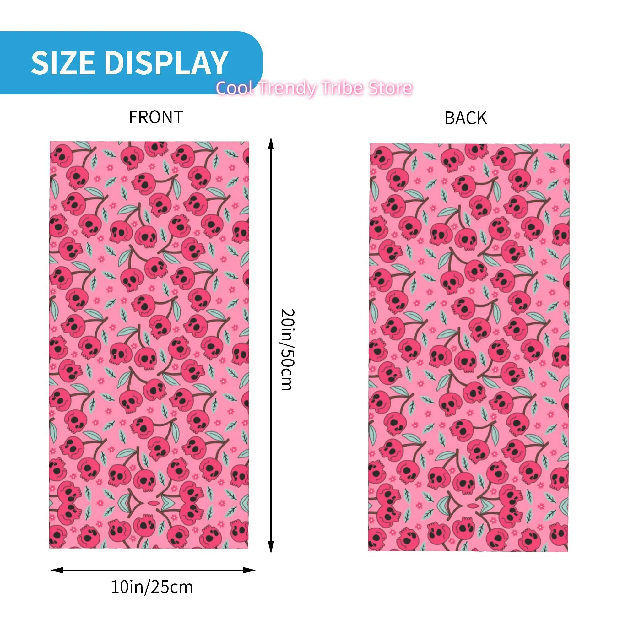 Bandana Foulard Rose Crâne Cer - Men'S Fashion Head Scarf avis et prix