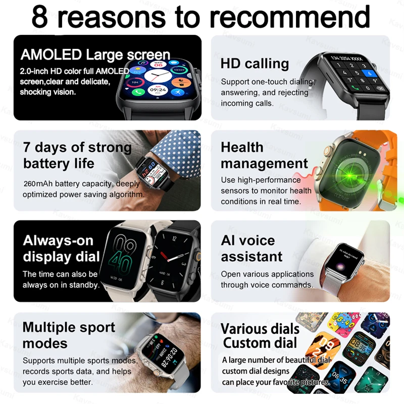 Nouveau Smartwatch homme femme - Men'S Fashion App avis et prix