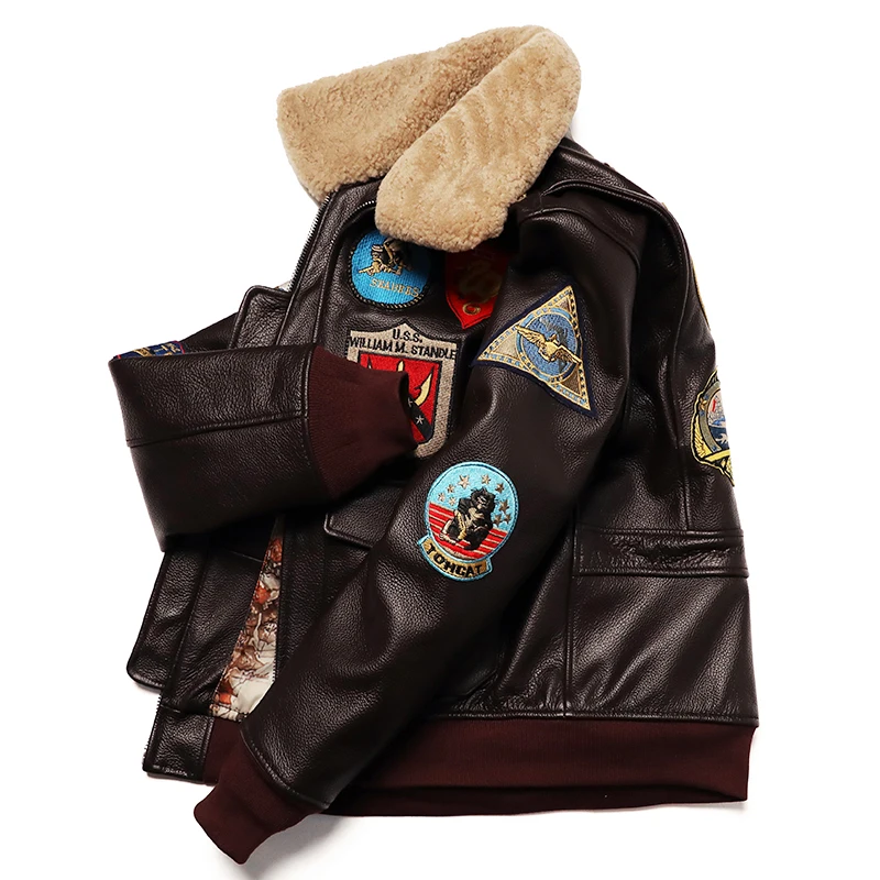 Vêtements militaires G1 veste  - Men'S Fashion Leather Jacket avis et prix