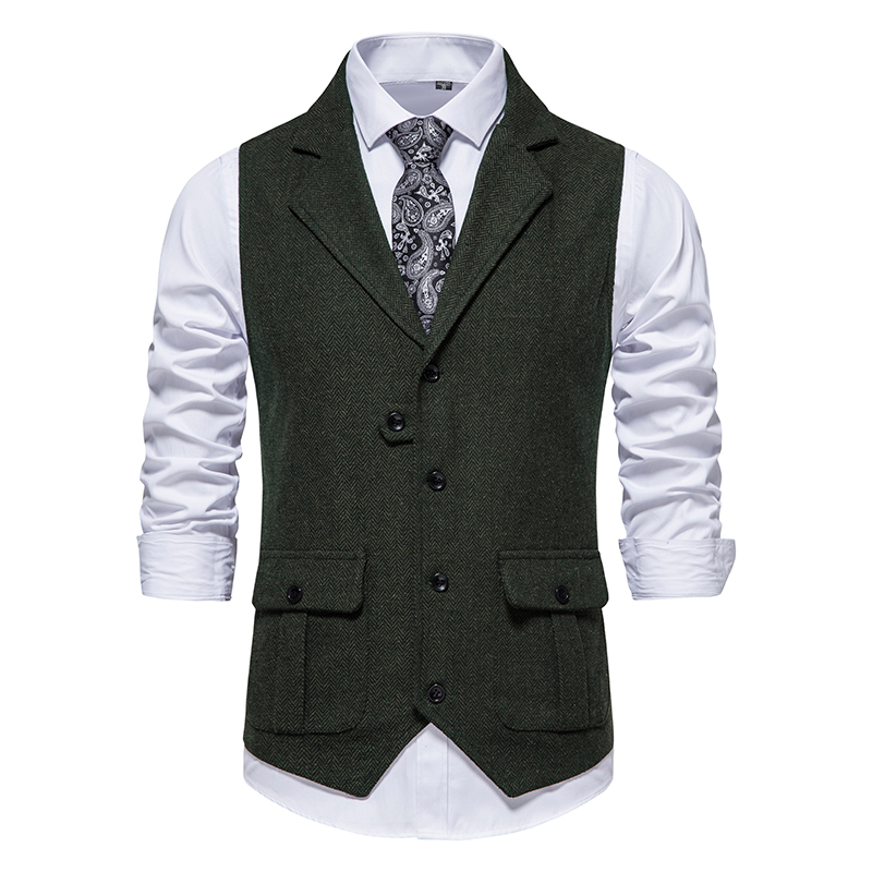 Hommes costume gilet chevrons  - Formal Waistcoat Vest avis et prix