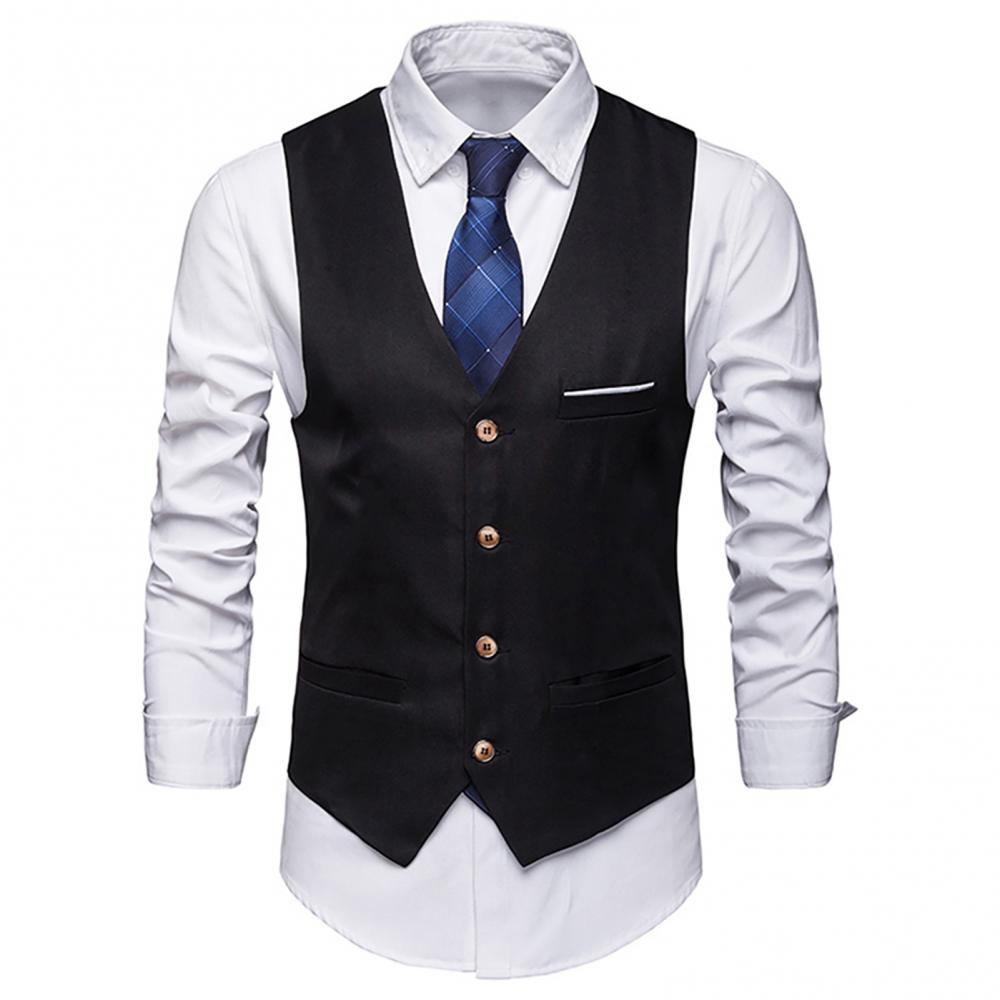 Robe gilets pour hommes mince  - Formal Waistcoat Vest avis et prix