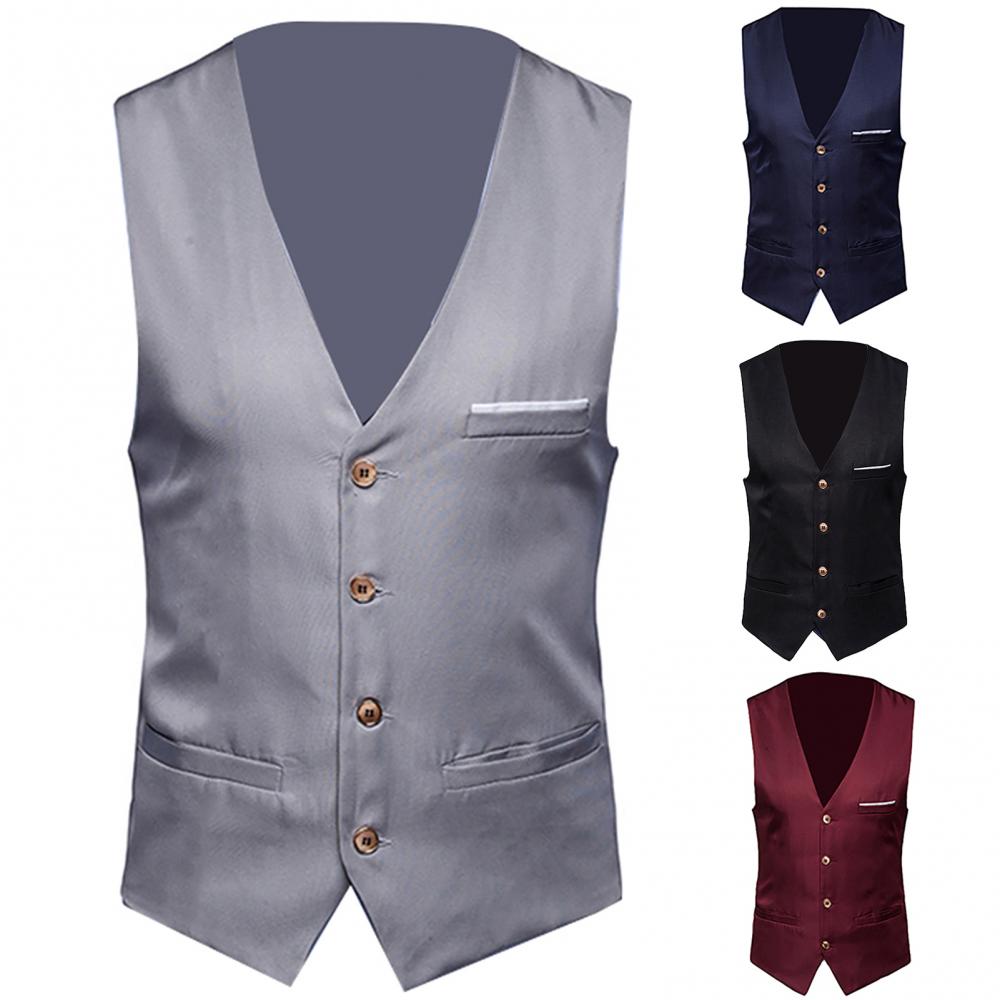 Robe gilets pour hommes mince  - Formal Waistcoat Vest avis et prix