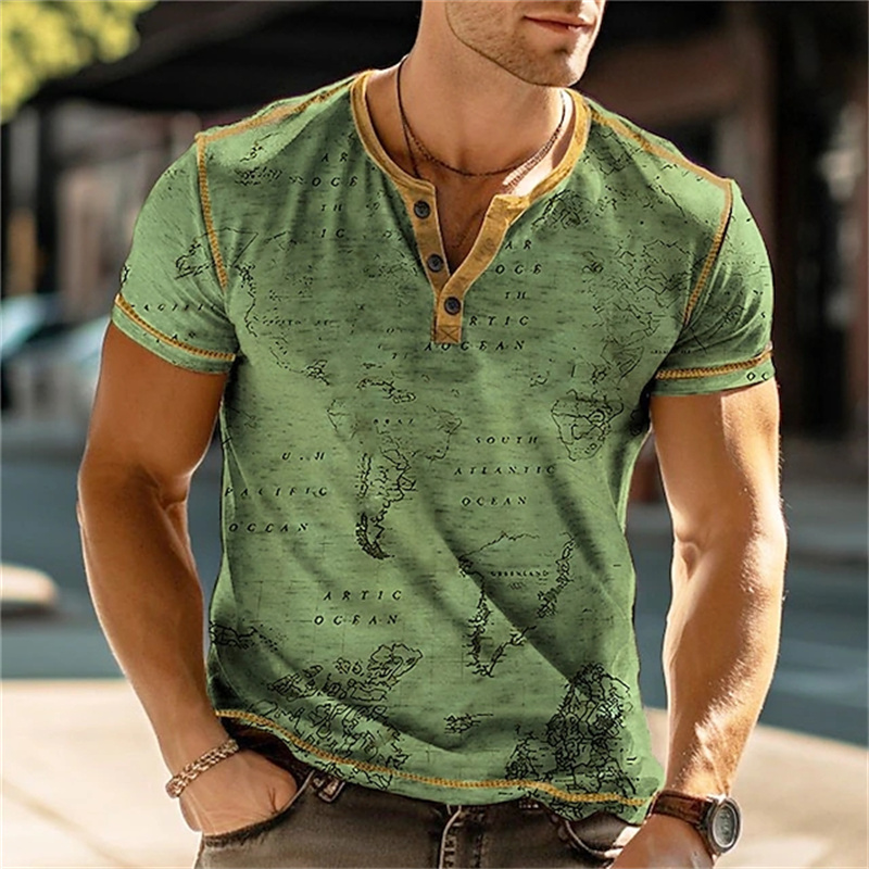 Chemises Henry pour hommes, t- - Men Fashion Vintage avis et prix