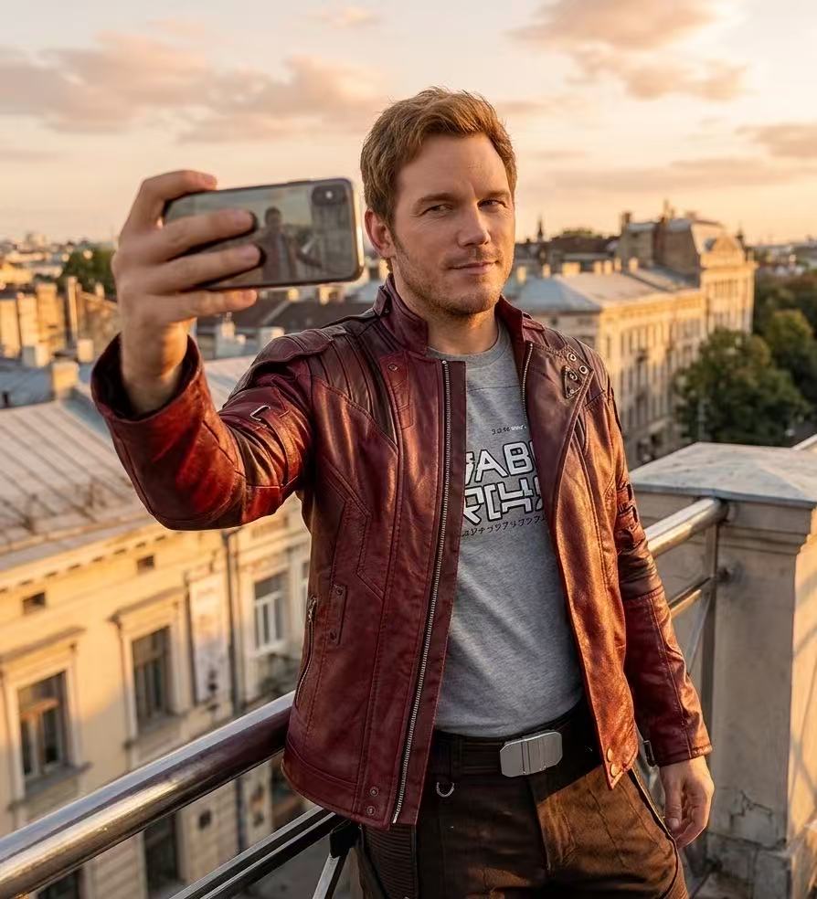 Costume de cosplay Peter Quill - Men'S Fashion Leather Jacket avis et prix