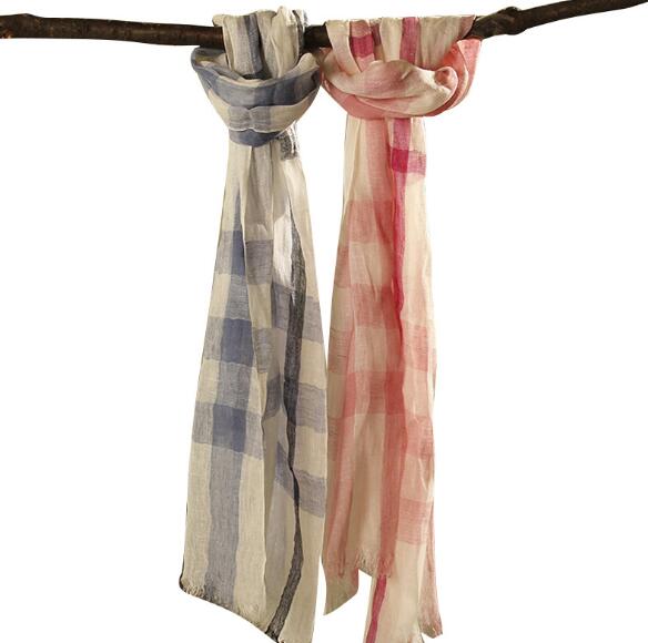 Écharpe à carreaux en lin pour - Men'S Fashion Head Scarf avis et prix